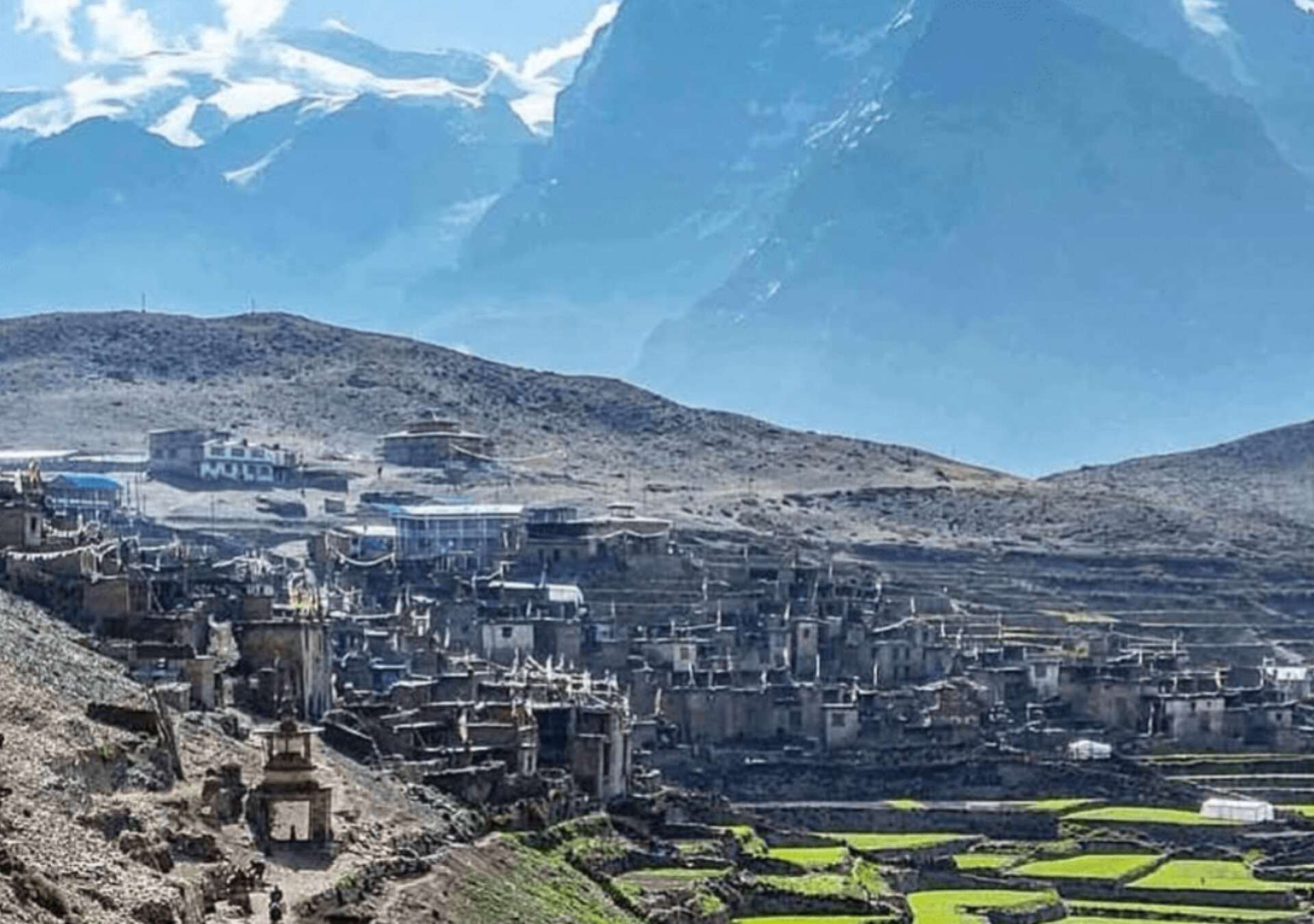मनाङ्ग काे सुन्दर बस्ती नार्पाभूमिकामा न सडक न बत्ती सधैँ अँध्यारो