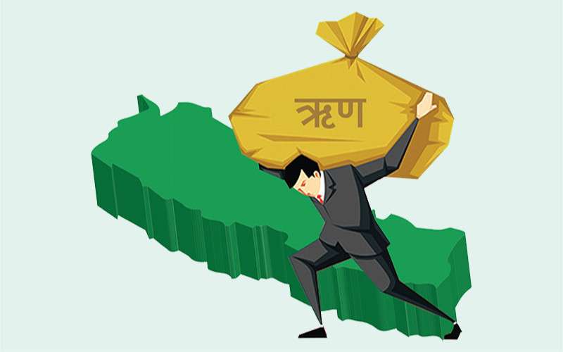 सरकारले तिर्न बाँकी ऋण रू २५ खर्ब ३६ अर्ब