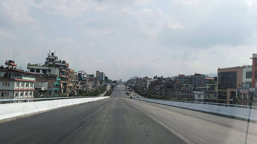 ग्वार्कोस्थित फ्लाईओभरको मुख्य संरचना निर्माण कार्य सम्पन्न
