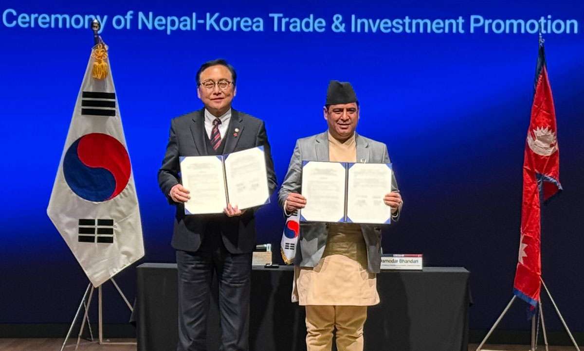 नेपाल र कोरियाबीच टिआइपीएफ सम्झौता